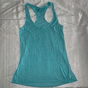 Teal American Eagle Burnout Racerback Tank